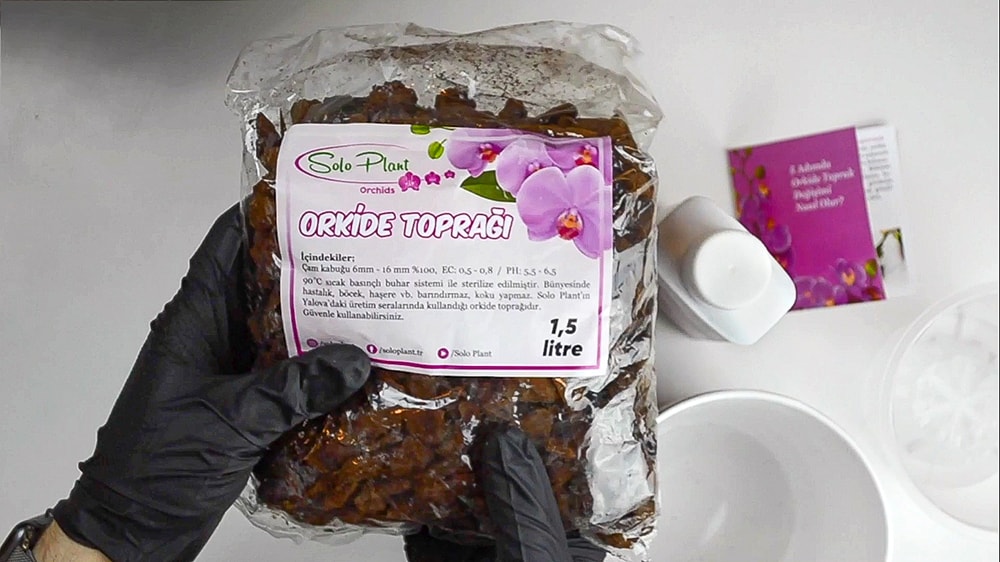 solo plant orkide saksı değişim seti