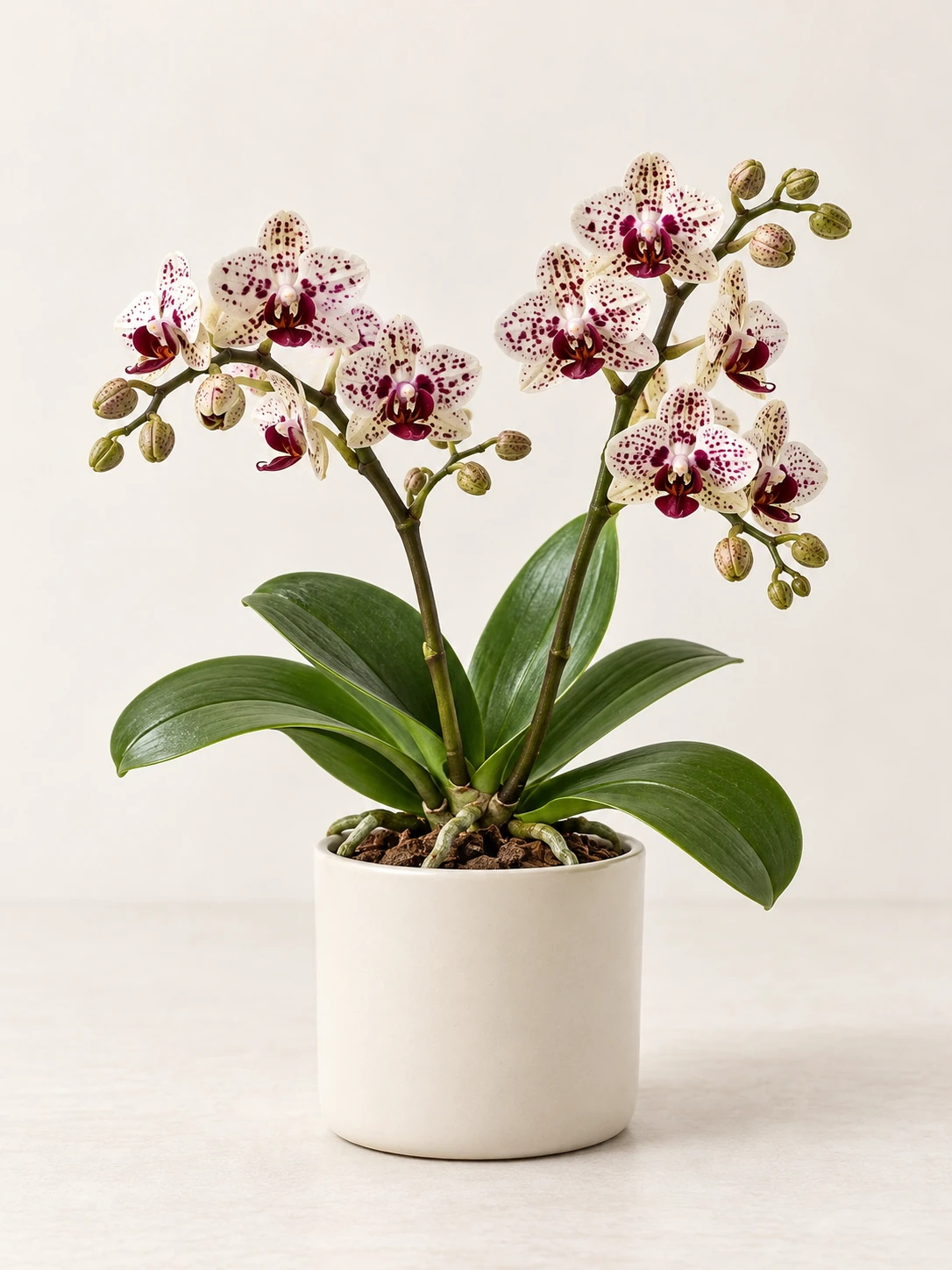 Illustrative patterned Phalaenopsis flower colour image