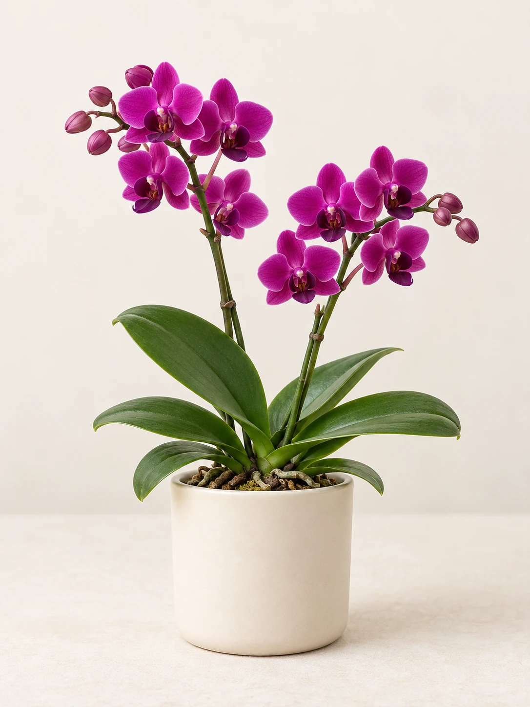 Illustrative purple Phalaenopsis flower colour image